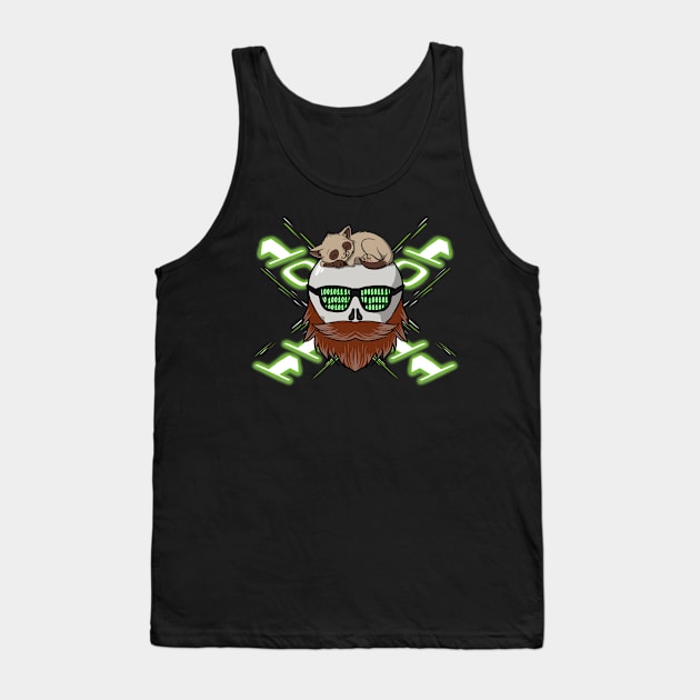 Hackers crew Jolly Roger pirate flag (no caption) Tank Top by RampArt